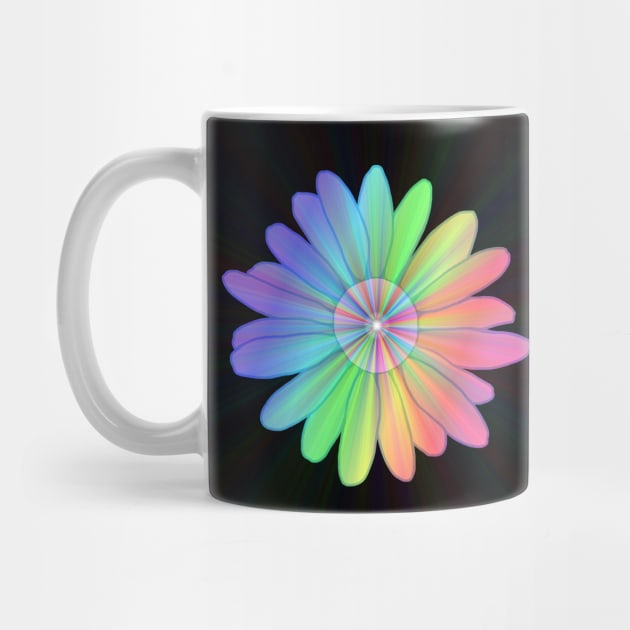 Supernova Rainbow Flower by Art by Deborah Camp